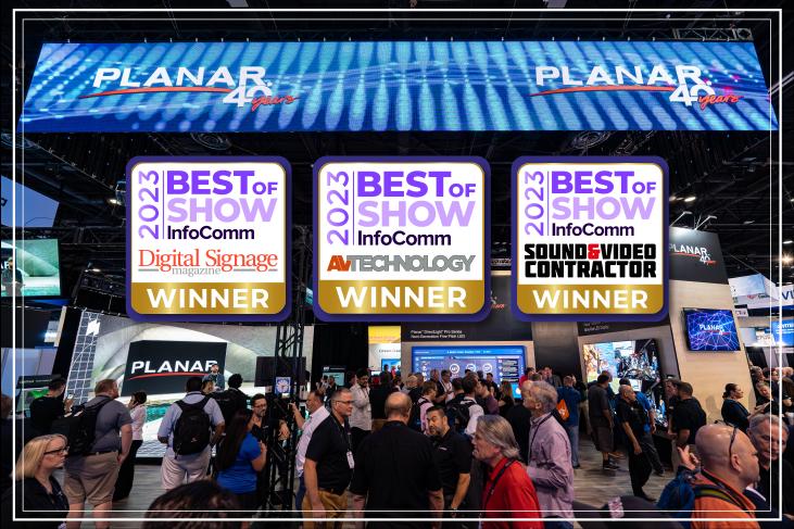 爱游戏PLANAR三款产品同时斩获InfoComm最佳展示奖